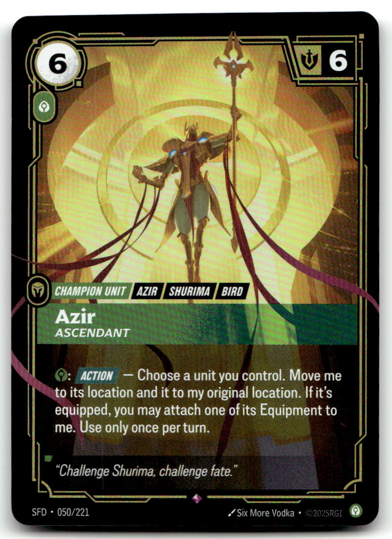 Azir - Ascendant SFD 050/221 Rare NM