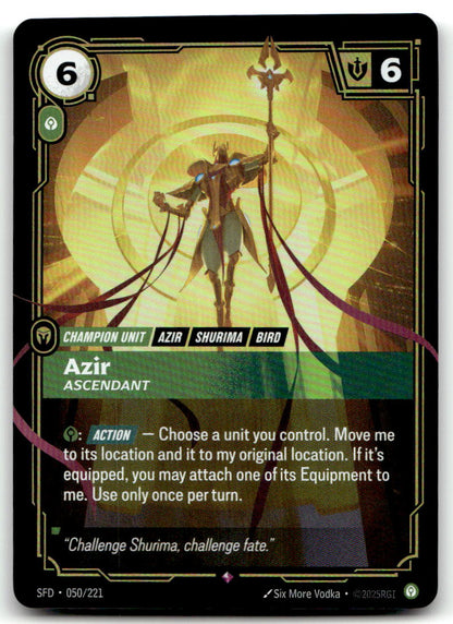 Azir - Ascendant SFD 050/221 Rare NM