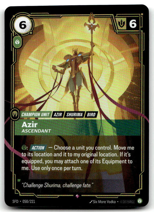 Azir - Ascendant SFD 050/221 Rare NM