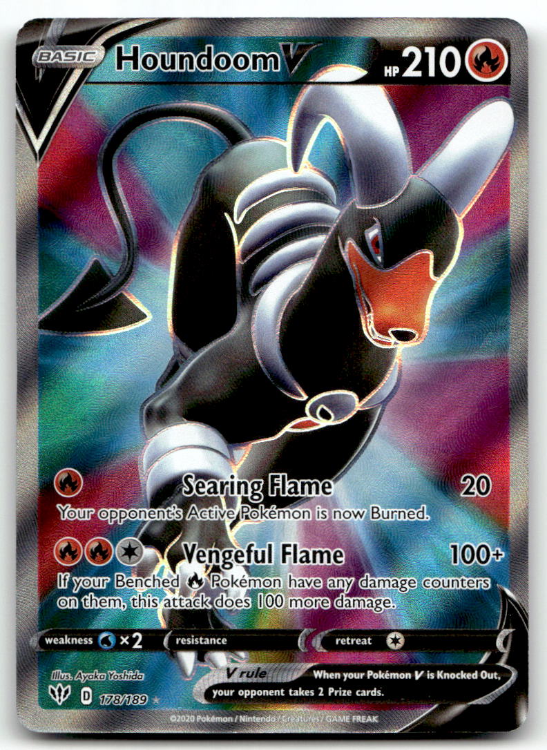 Houndoom V (Full Art) SWSH03 178/189 NM