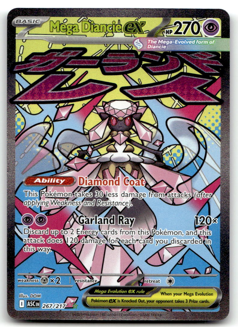 Mega Diancie ex ASC 267/217 NM