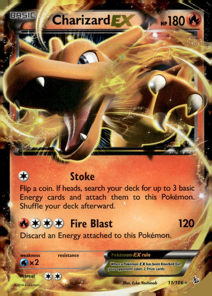 Charizard EX (11) FLF 11/106 NM