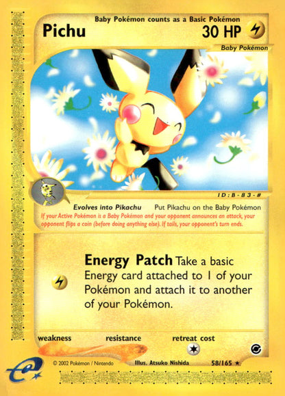 Pichu (58) EX 058/165 NM
