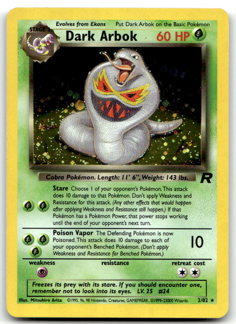 Dark Arbok (2) TR 02/82 NM