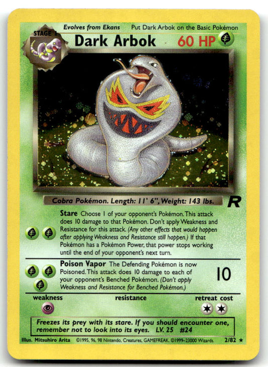 Dark Arbok (2) TR 02/82 NM