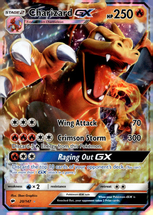 Charizard GX SM03 20/147 NM