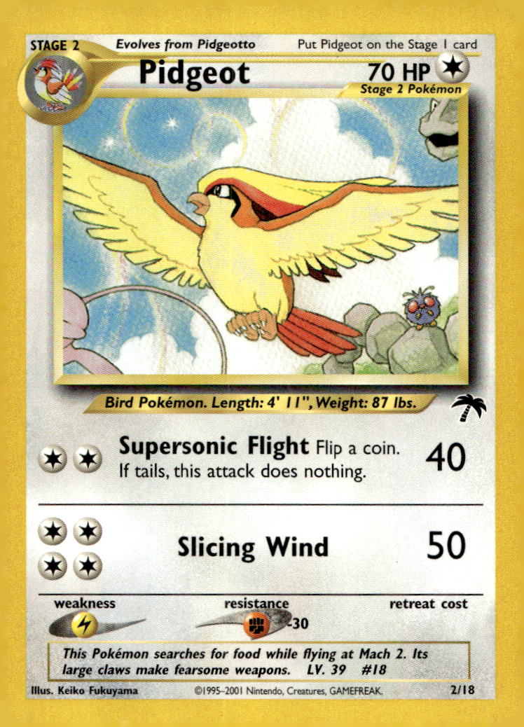 Pidgeot SI 02/18 LP