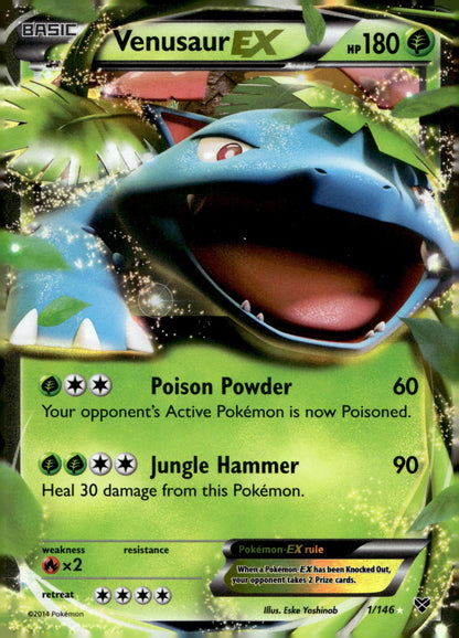 Venusaur EX XY 1/146 LP