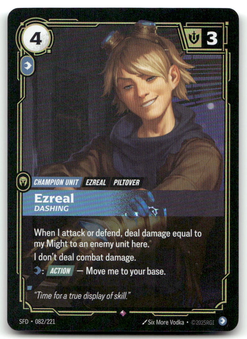 Ezreal - Dashing SFD 082/221 Rare NM