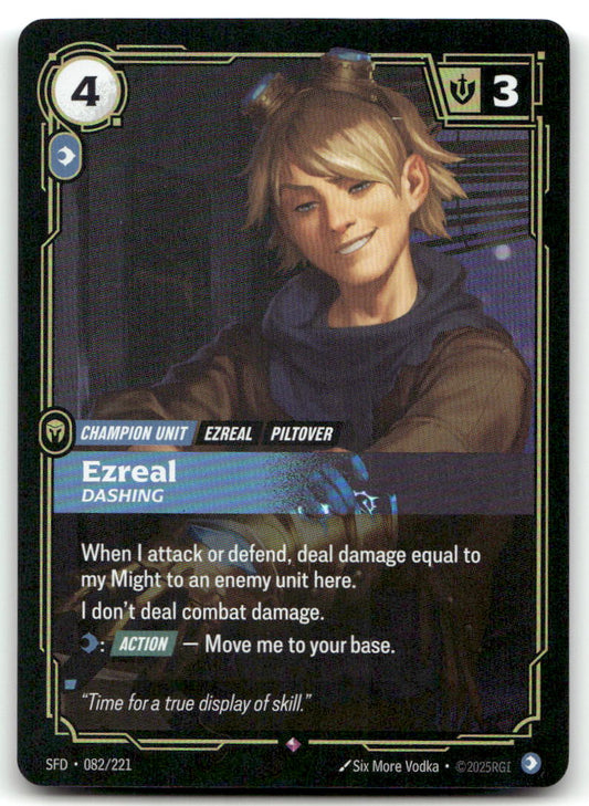 Ezreal - Dashing SFD 082/221 Rare NM
