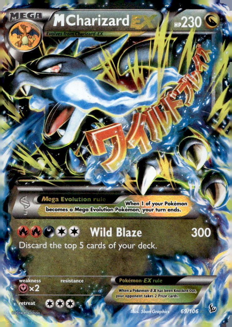 M Charizard EX (X) FLF 69/106 HP