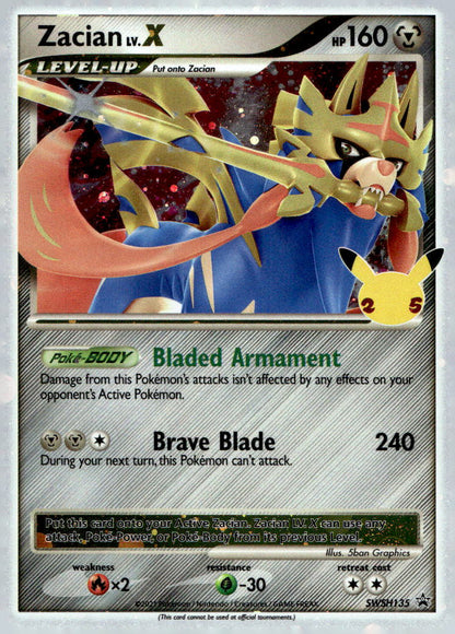 Zacian LV. X SWSD SWSH135 NM