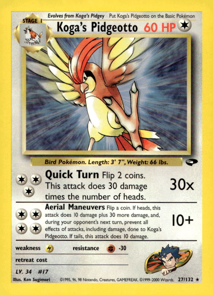 Koga's Pidgeotto G2 027/132 LP