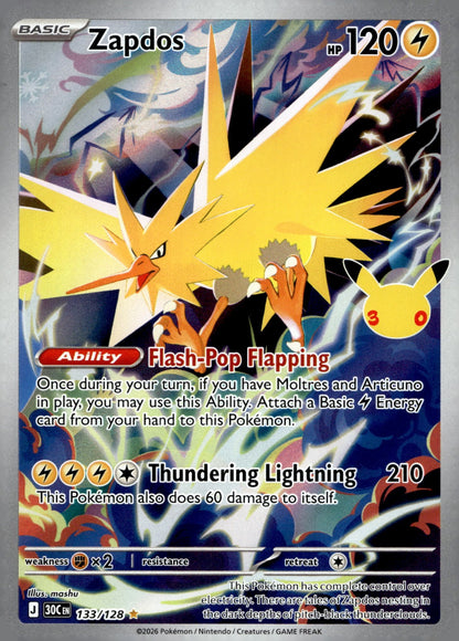 Zapdos 30C 133/128 NM