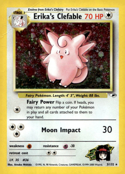 Erika's Clefable G1 003/132 DMG