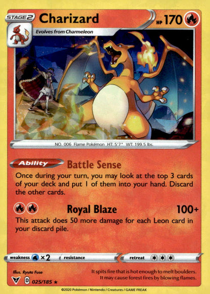 Charizard (Cracked Ice Holo) PR 025/185 NM