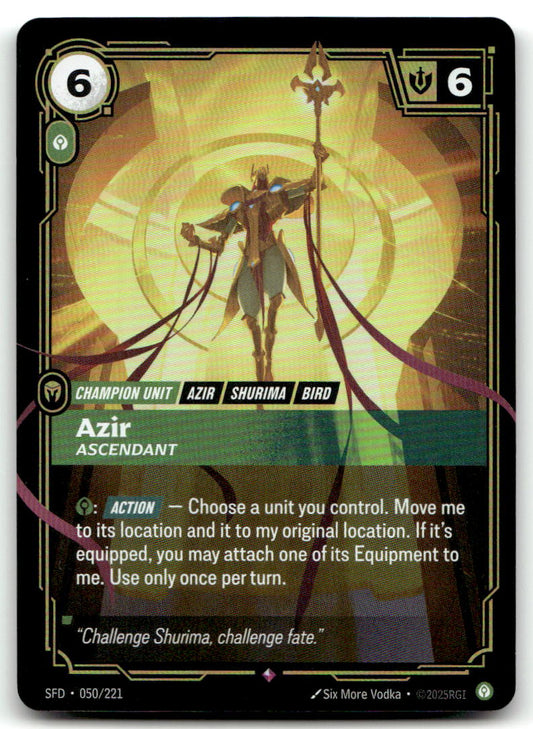 Azir - Ascendant SFD 050/221 Rare NM