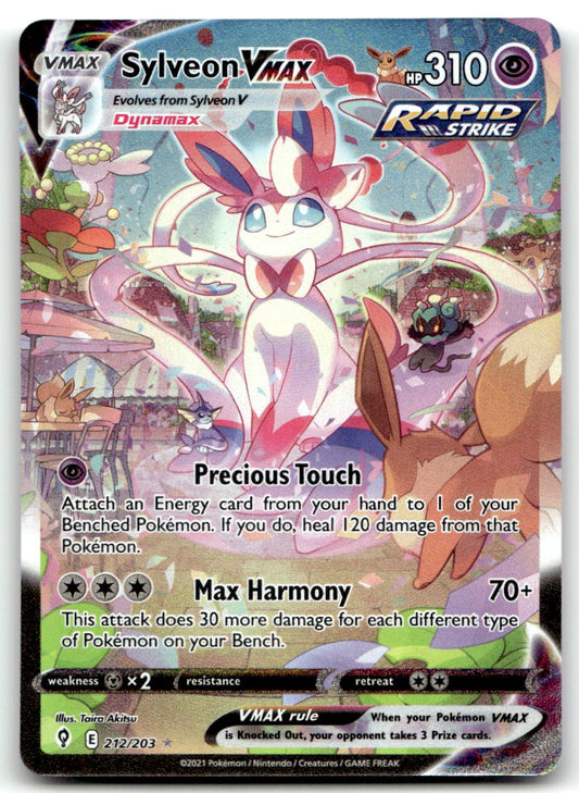 Sylveon VMAX (Alternate Art Secret) SWSH07 212/203 NM
