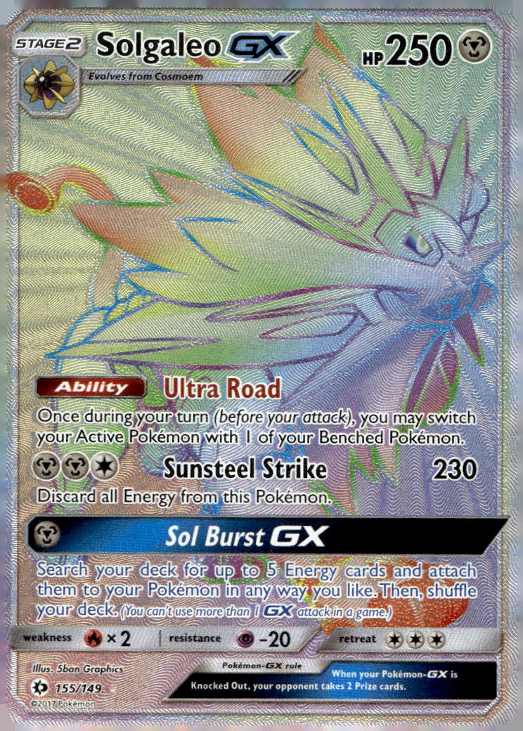Solgaleo GX (Secret) SM01 155/149 LP