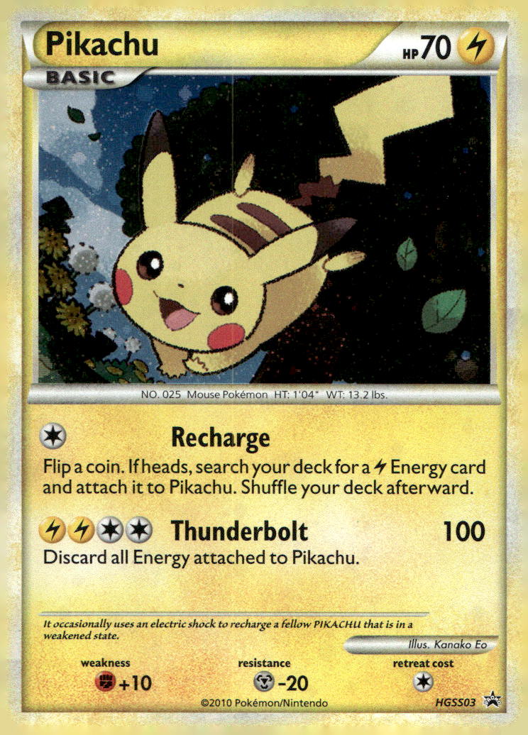 Pikachu PR HGSS03 LP