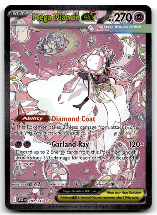 Mega Diancie ex ASC 282/217 NM