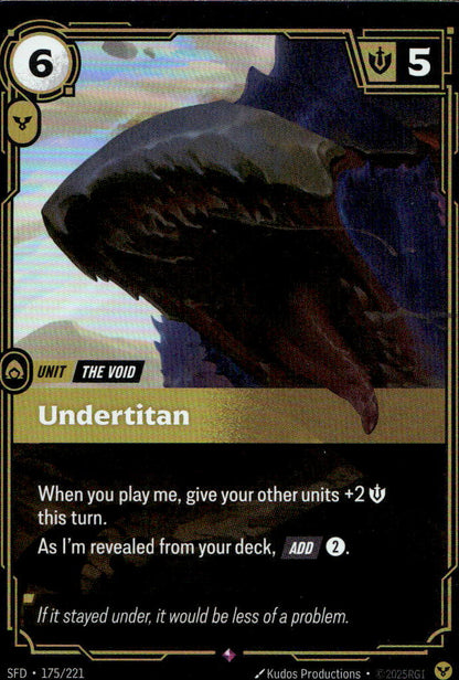 Undertitan SFD 175/221 Rare NM