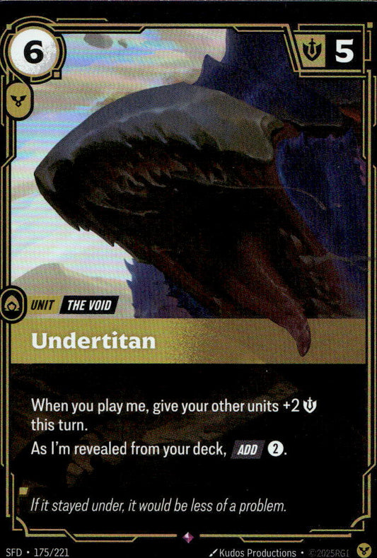 Undertitan SFD 175/221 Rare NM