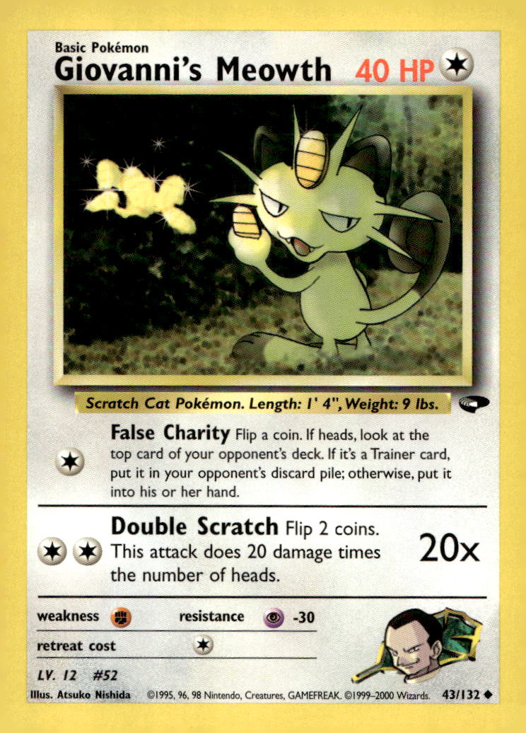 Giovanni's Meowth (43) G2 043/132 LP