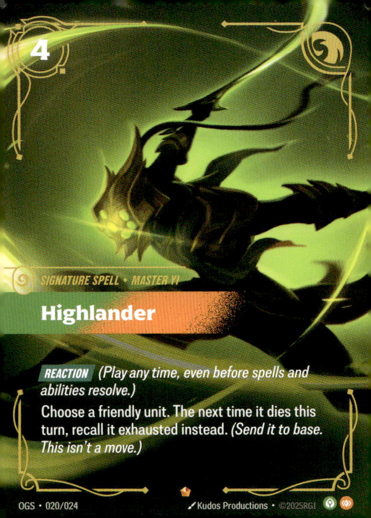Highlander OGS 020/024 Epic NM