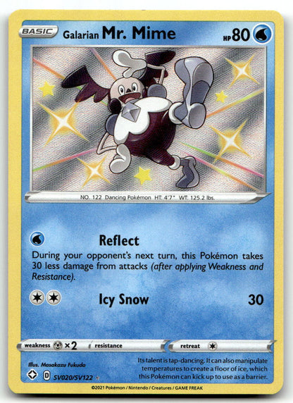 Galarian Mr. Mime SHFSV SV020/SV122 NM