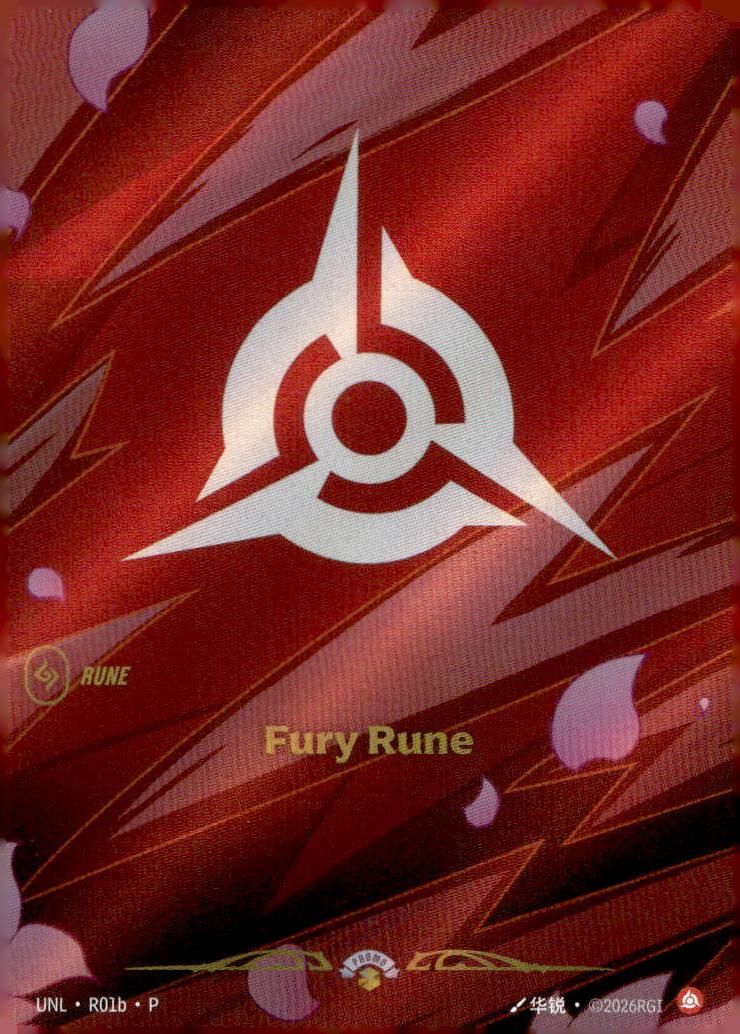 Fury Rune SFD R01b Promo NM