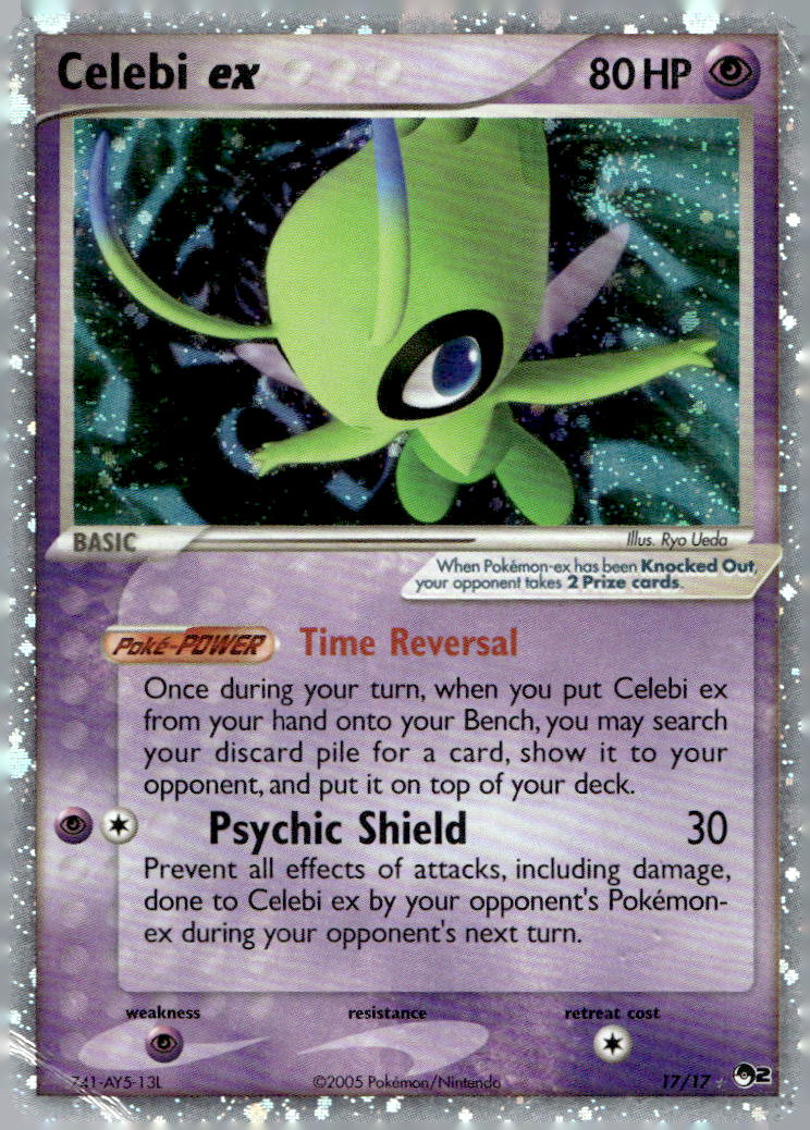 Celebi ex (Non-Holo) POP 017/017 DMG