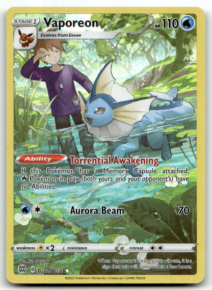 Vaporeon SWSH09:TG TG02/TG30 NM