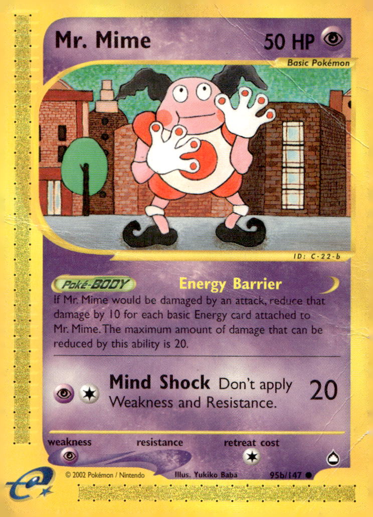 Mr. Mime (95a) AQ 095a/147 DMG