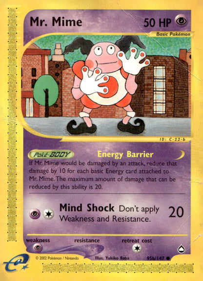 Mr. Mime (95a) AQ 095a/147 DMG