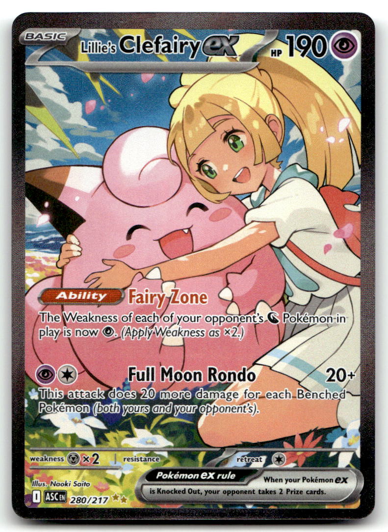 Lillie's Clefairy ex ASC 280/217 NM