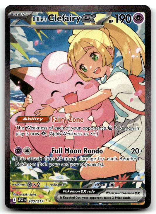 Lillie's Clefairy ex ASC 280/217 NM