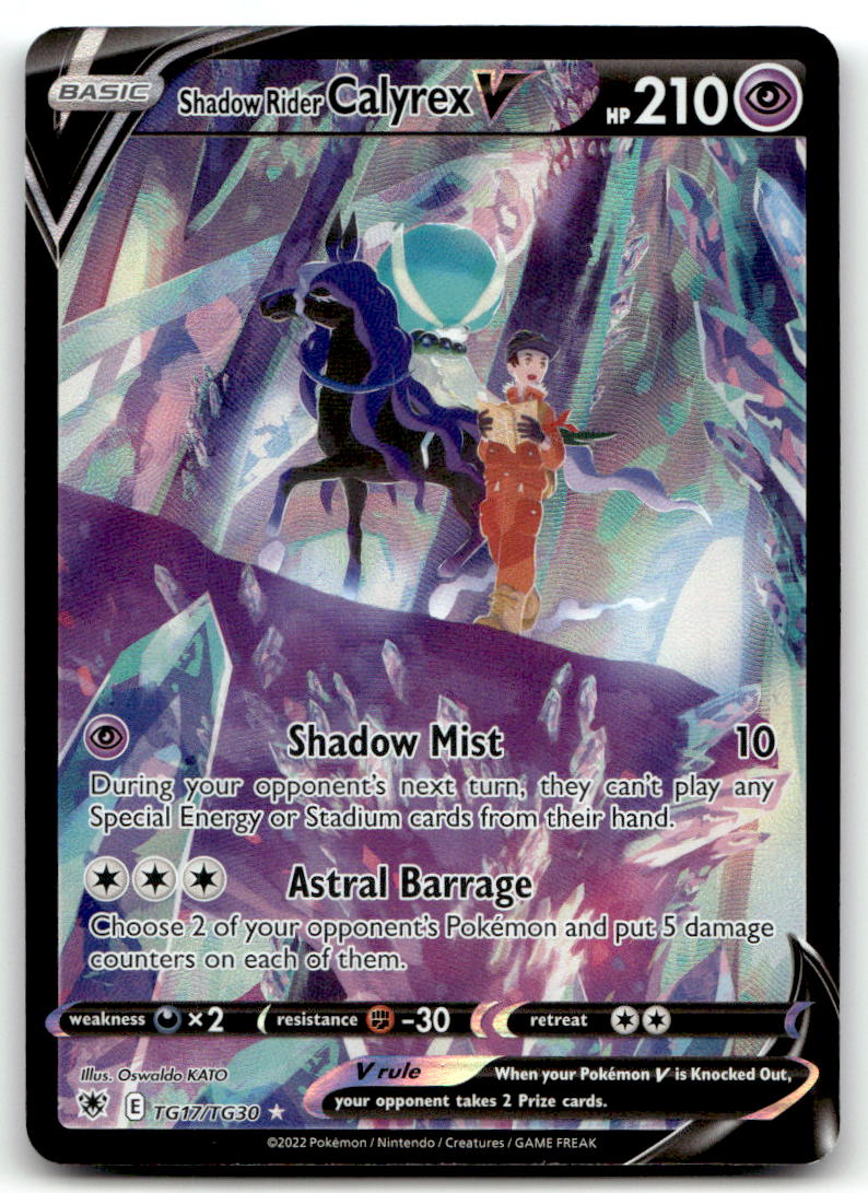 Shadow Rider Calyrex V SWSH10:TG TG17/TG30 NM