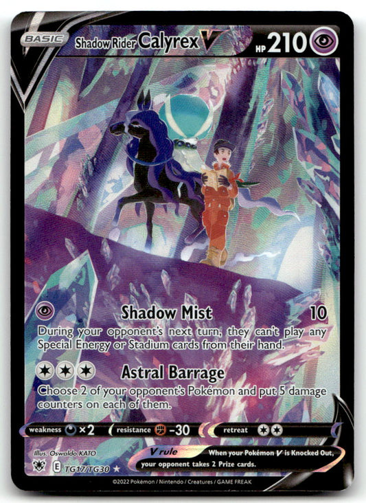 Shadow Rider Calyrex V SWSH10:TG TG17/TG30 NM