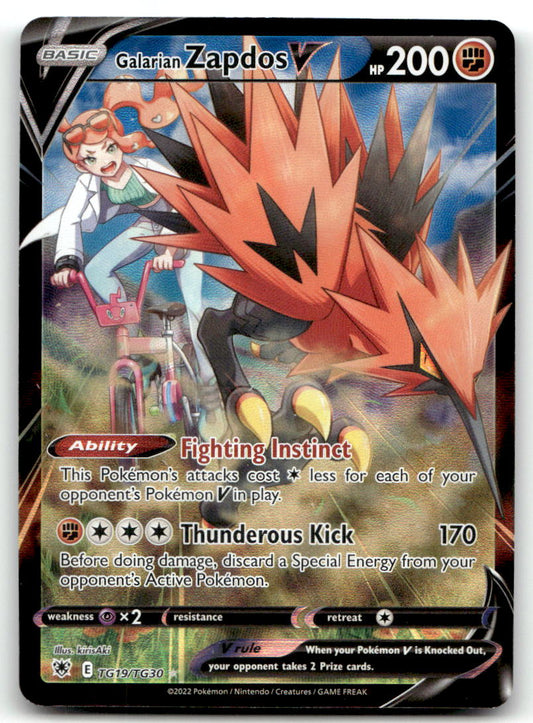 Galarian Zapdos V SWSH10:TG TG19/TG30 NM