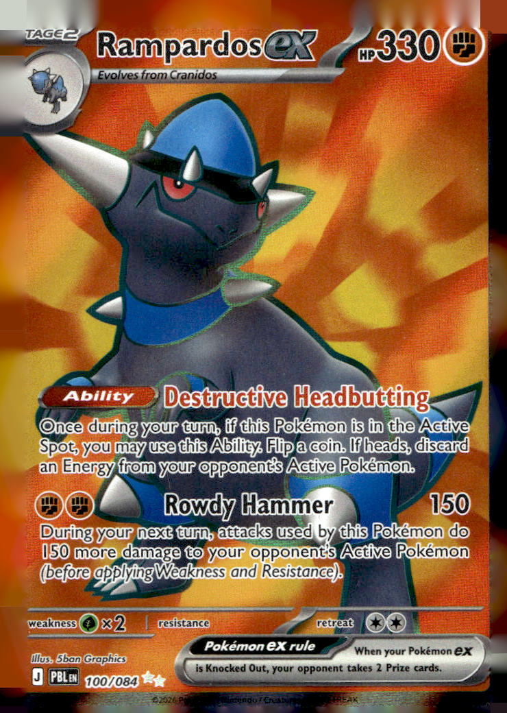 Rampardos ex PBL 100/084 NM