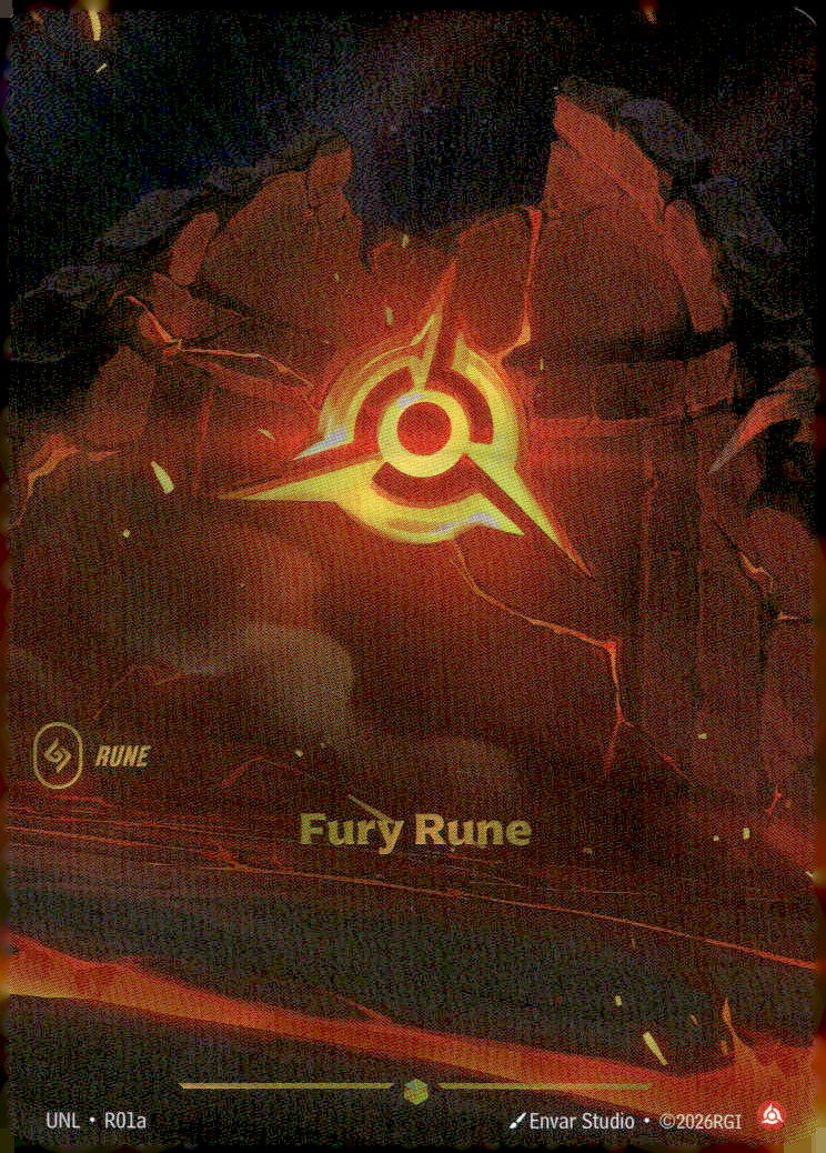 Fury Rune UNL R01a Showcase NM