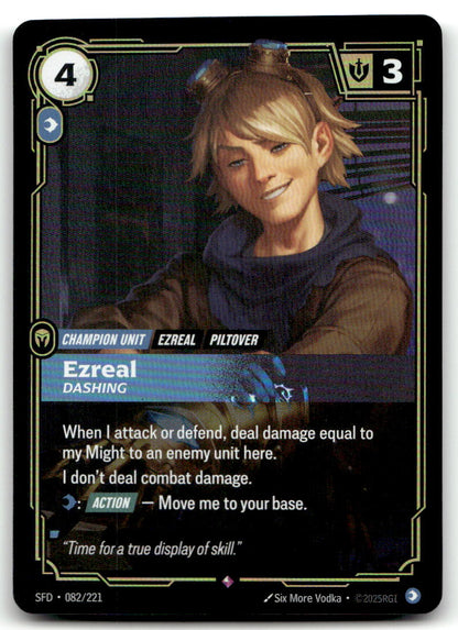 Ezreal - Dashing SFD 082/221 Rare NM