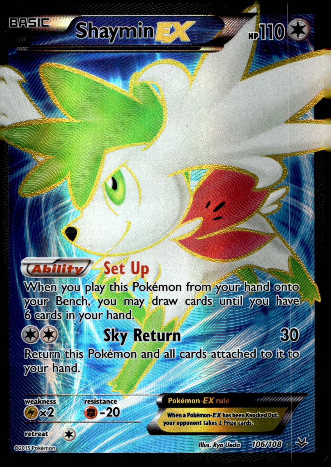 Shaymin EX (106 Full Art) ROS 106/108 LP
