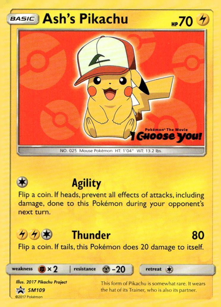 Ash's Pikachu SMP SM109 LP