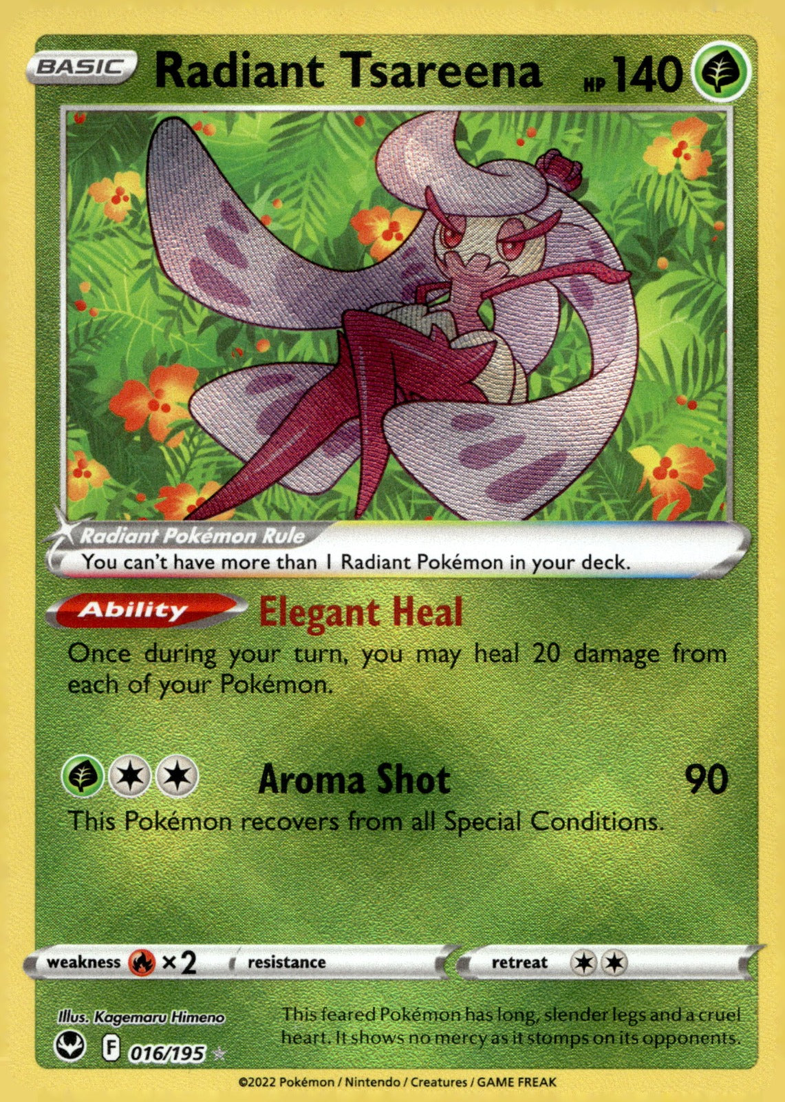 Radiant Tsareena SWSH12 016/195 NM