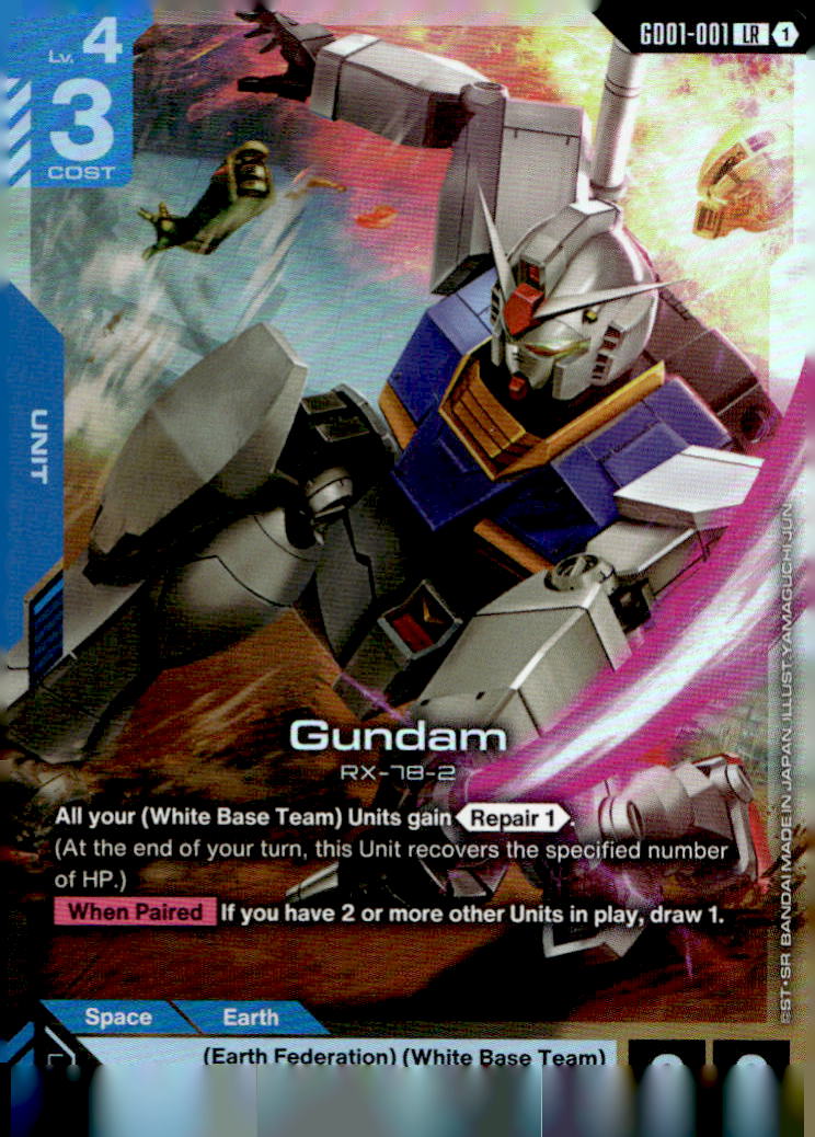 Gundam Holo Legend Rare Newtype Rising GD01-001 NM