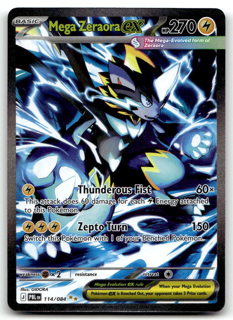 Mega Zeraora ex PBL 114/084 NM