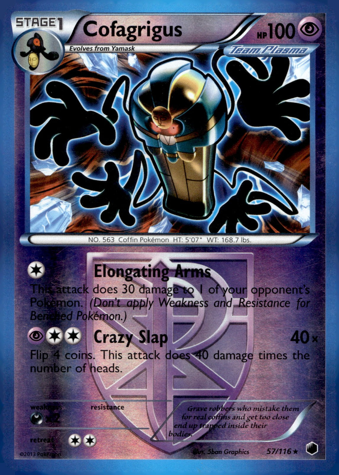 Cofagrigus (Team Plasma) (57) PLF 57/116 LP