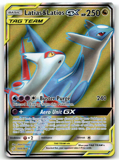Latias & Latios GX (Full Art) SM9 169/181 NM